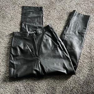 Vintage Leather Mix It Pants